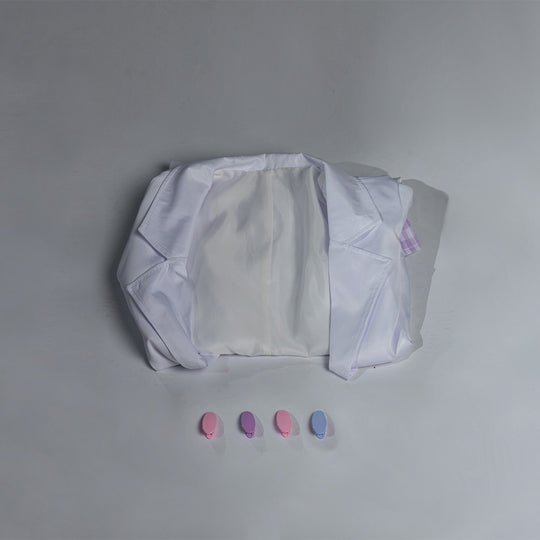 Anime Virtual YouTuber Sukoya Kana Doctor Outfit Cosplay Costume Wig