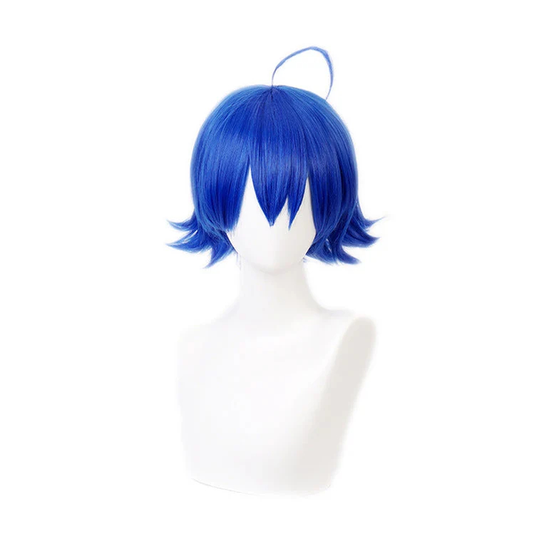 Anime Welcome to Demon School! Iruma-kun Iruma Suzuki Blue Cosplay Wigs