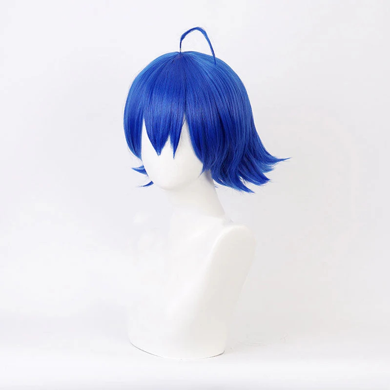 Anime Welcome to Demon School! Iruma-kun Iruma Suzuki Blue Cosplay Wigs