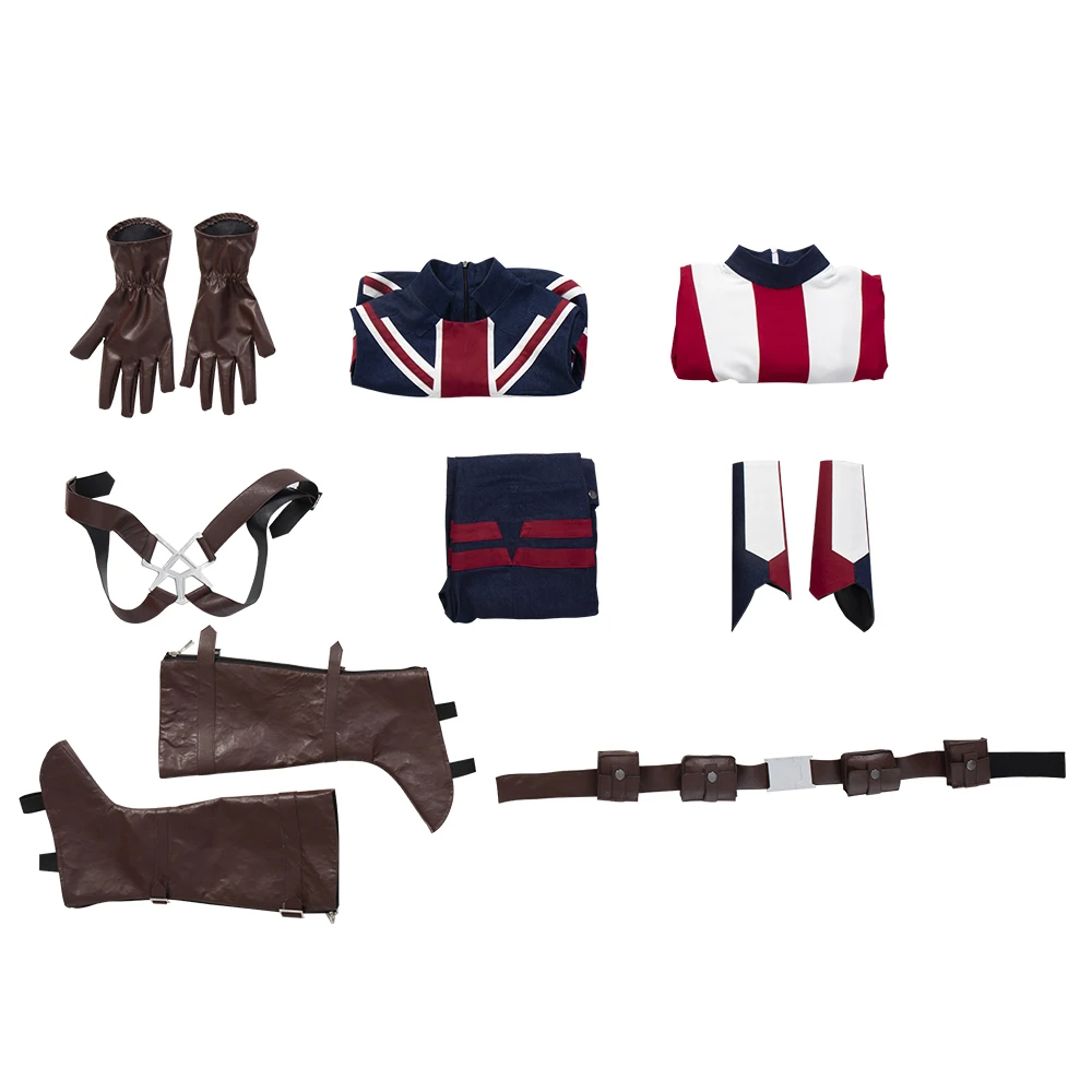 What If Cosplay Superheroine Costume Captain Carter Battle Outfit Halloween Carnival Clothing Full Sets With Shoe Covers Marvel Movies