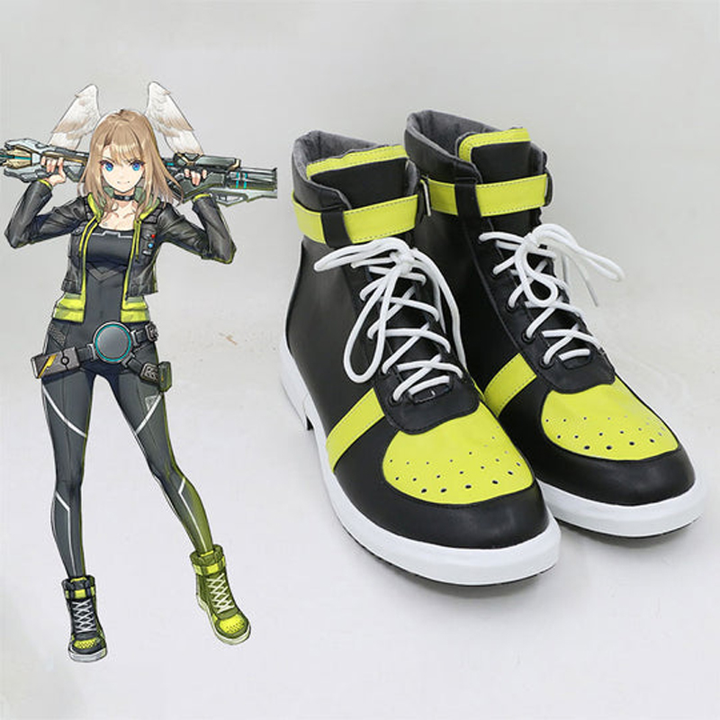 Xenoblade Chronicles 3 Eunie Black Yellow Cosplay Shoes