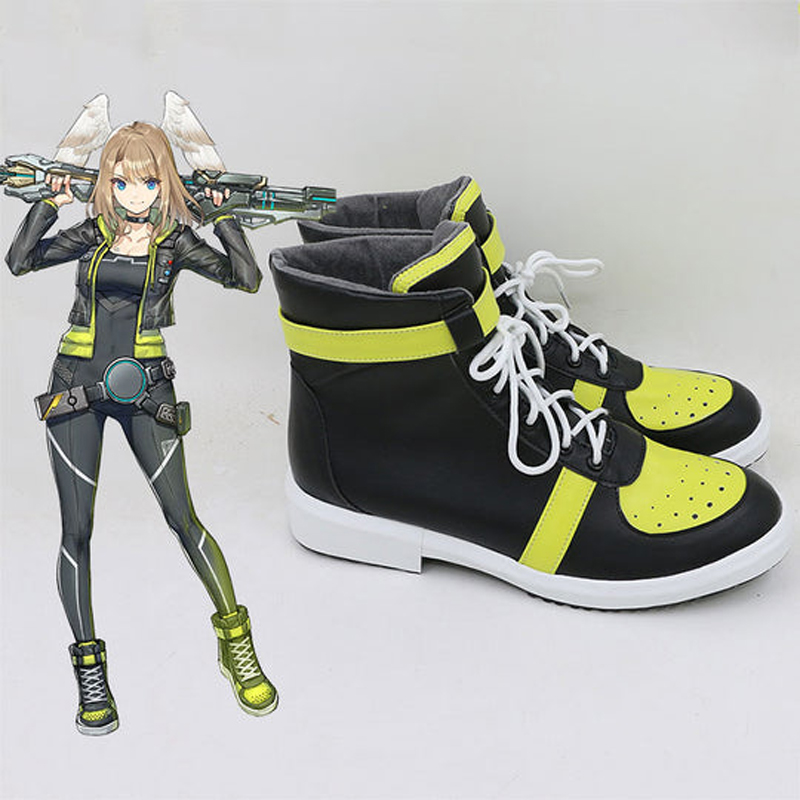 Xenoblade Chronicles 3 Eunie Black Yellow Cosplay Shoes