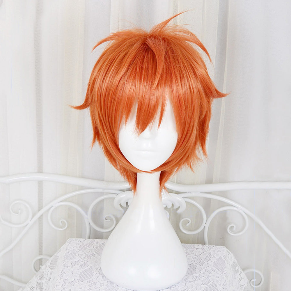 Your Turn to Die Rio Ranger Orange Red Cosplay Wig