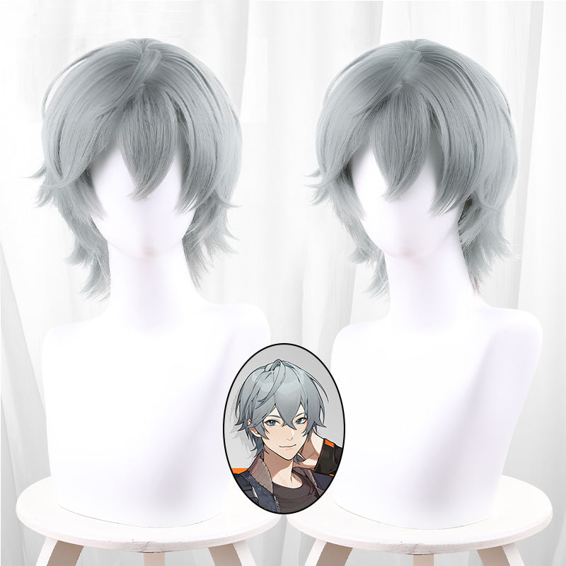  Zenless Zone Zero Wise Light Gray Cosplay Wig