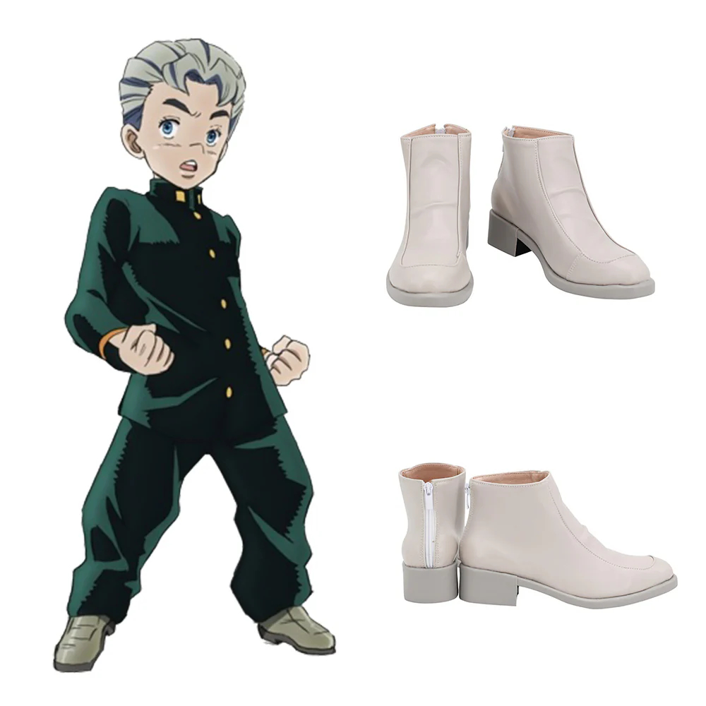 JoJo's Bizarre Adventure: Diamond Is Unbreakable Koichi Hirose Grey Cosplay Shoes