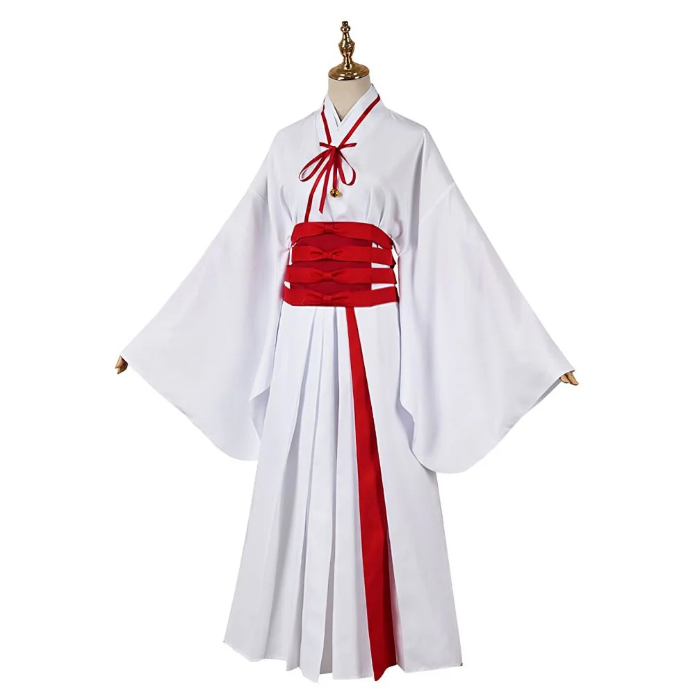 Hell's Paradise Jigokuraku Sagiri Yamada Asaemon White Cosplay Costume