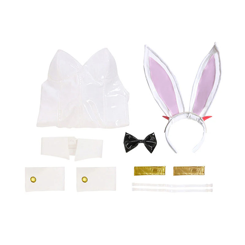 Anime DARLING in the FRANXX 02 Zero Two Bunny Girl White Cosplay Costumes