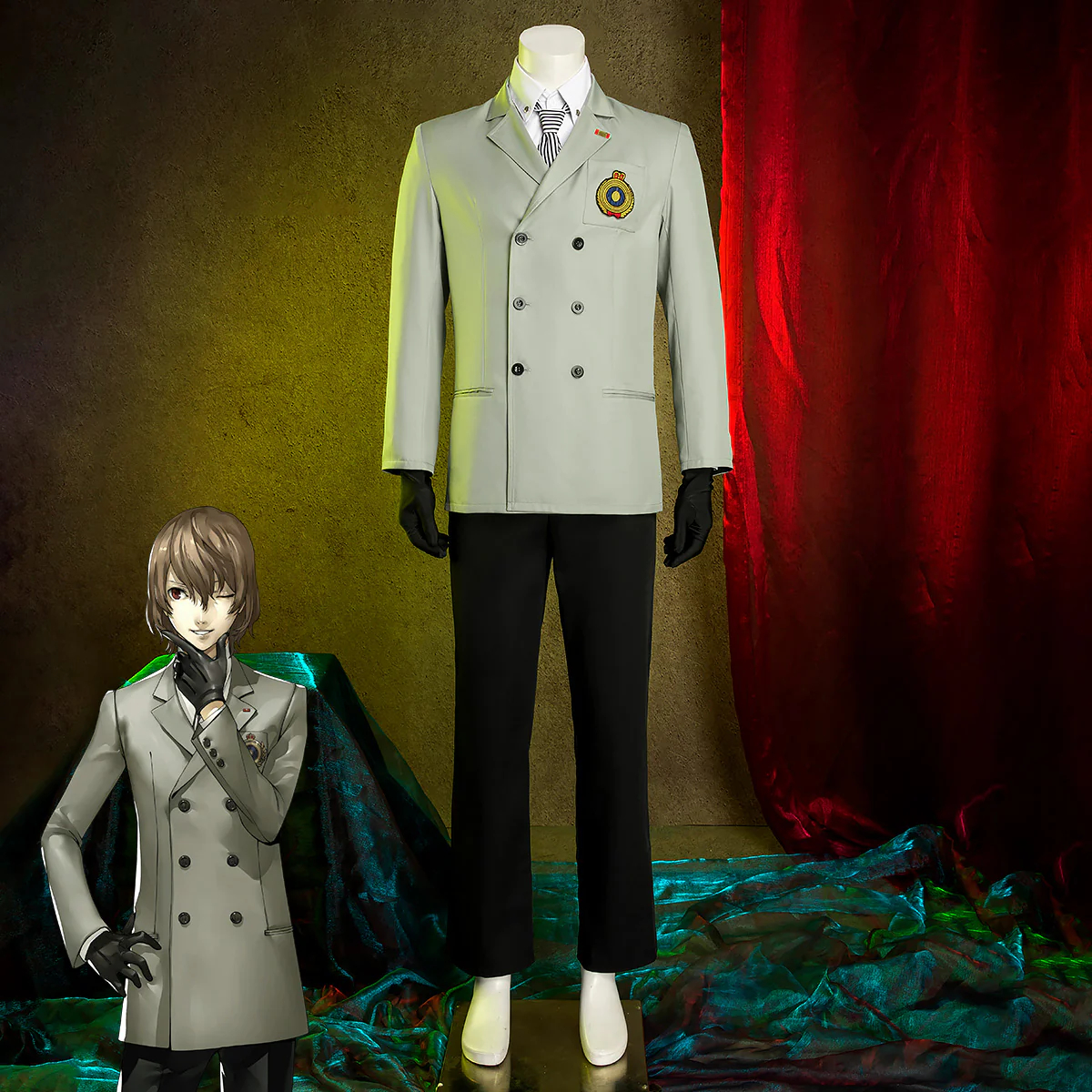 Persona 5 Goro Akechi Cosplay Costume