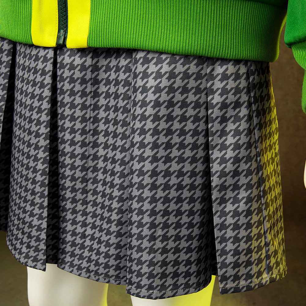 Persona 4 Golden Satonaka Chie Green Cosplay Costume