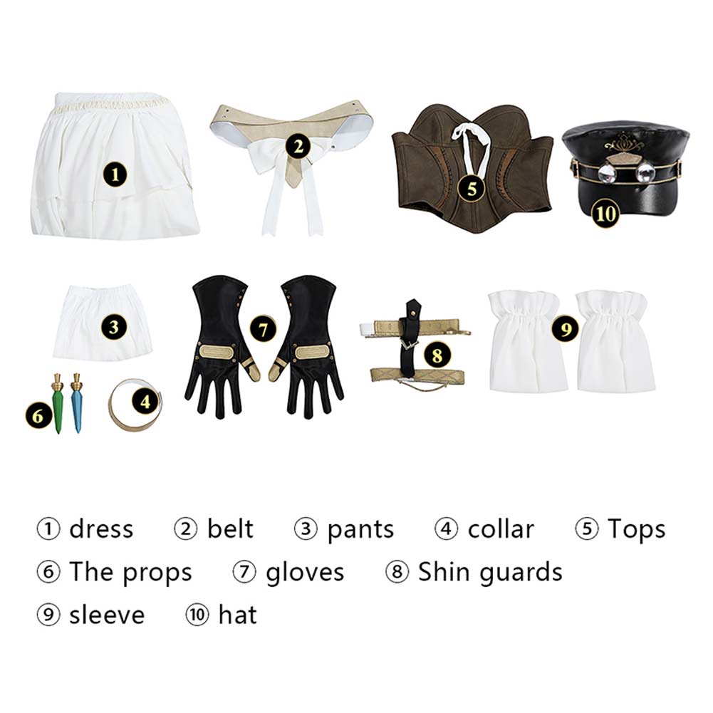 FF Ishgard White Dress Outfit Party Carnival Halloween Cosplay Costume