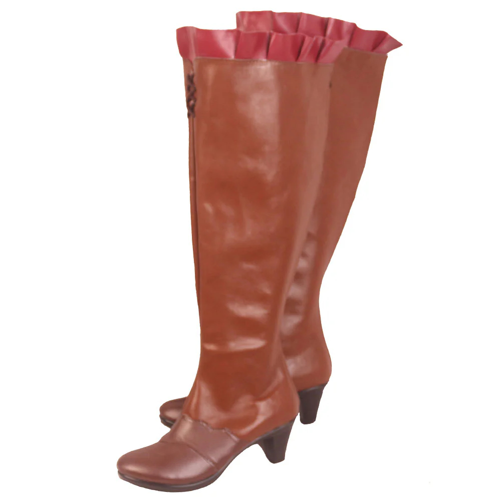 Black Clover Mimosa Vermilion Brown Shoes Cosplay Boots