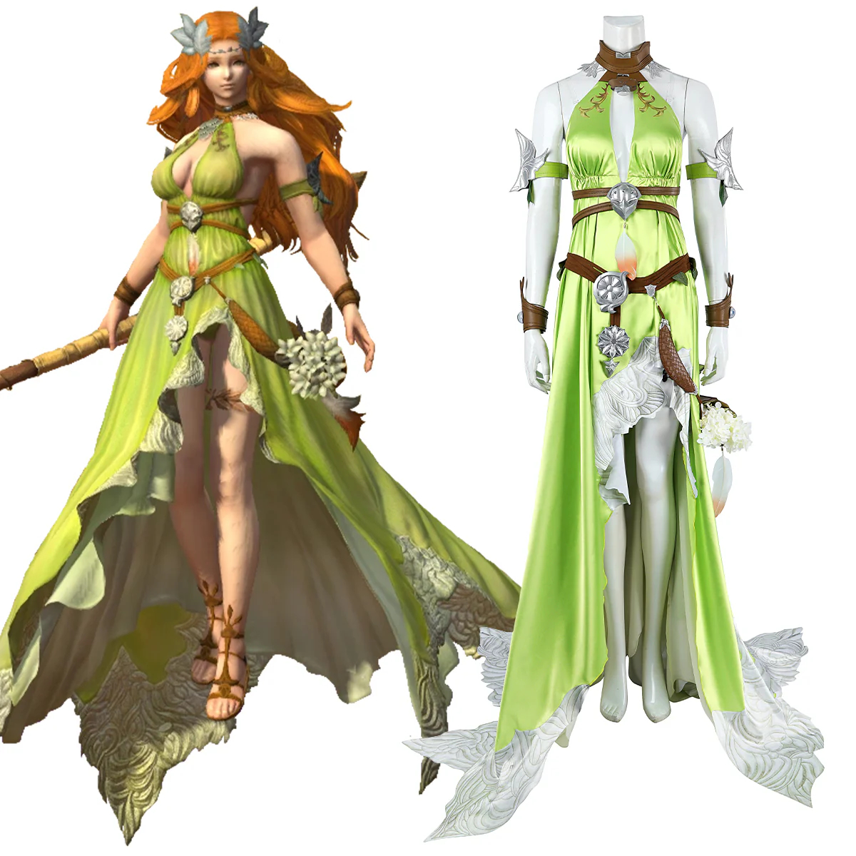Final Fantasy XIV FF14 Nophica Cosplay Costume
