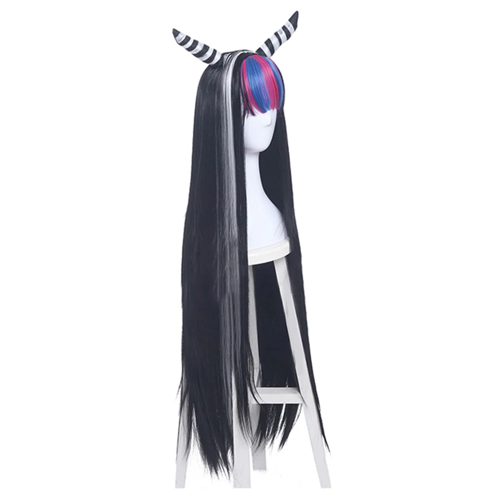 Danganronpa 2: Goodbye Despair Ibuki Mioda Black Cosplay Wig