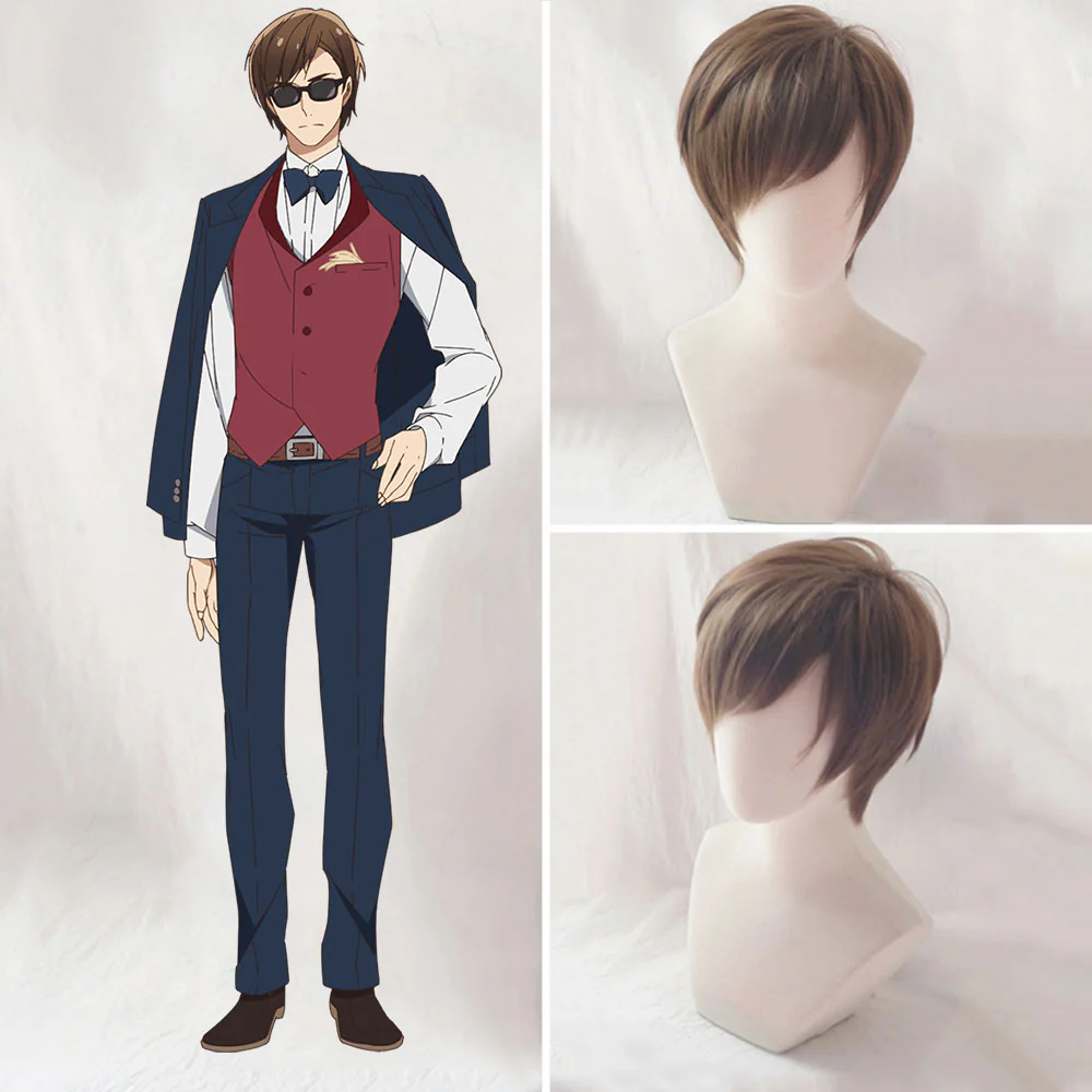 Zombieland Saga Tatsumi Koutarou Brown Cosplay Wig