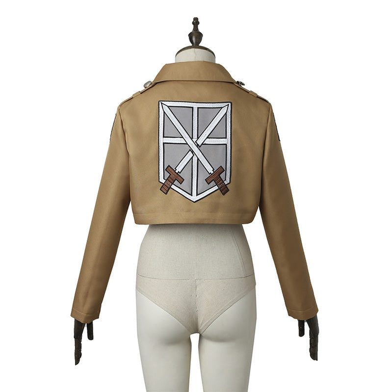 Anime Attack on Titan Mikasa Ackerman Training Corps Uniform Set Cosplay Costumes