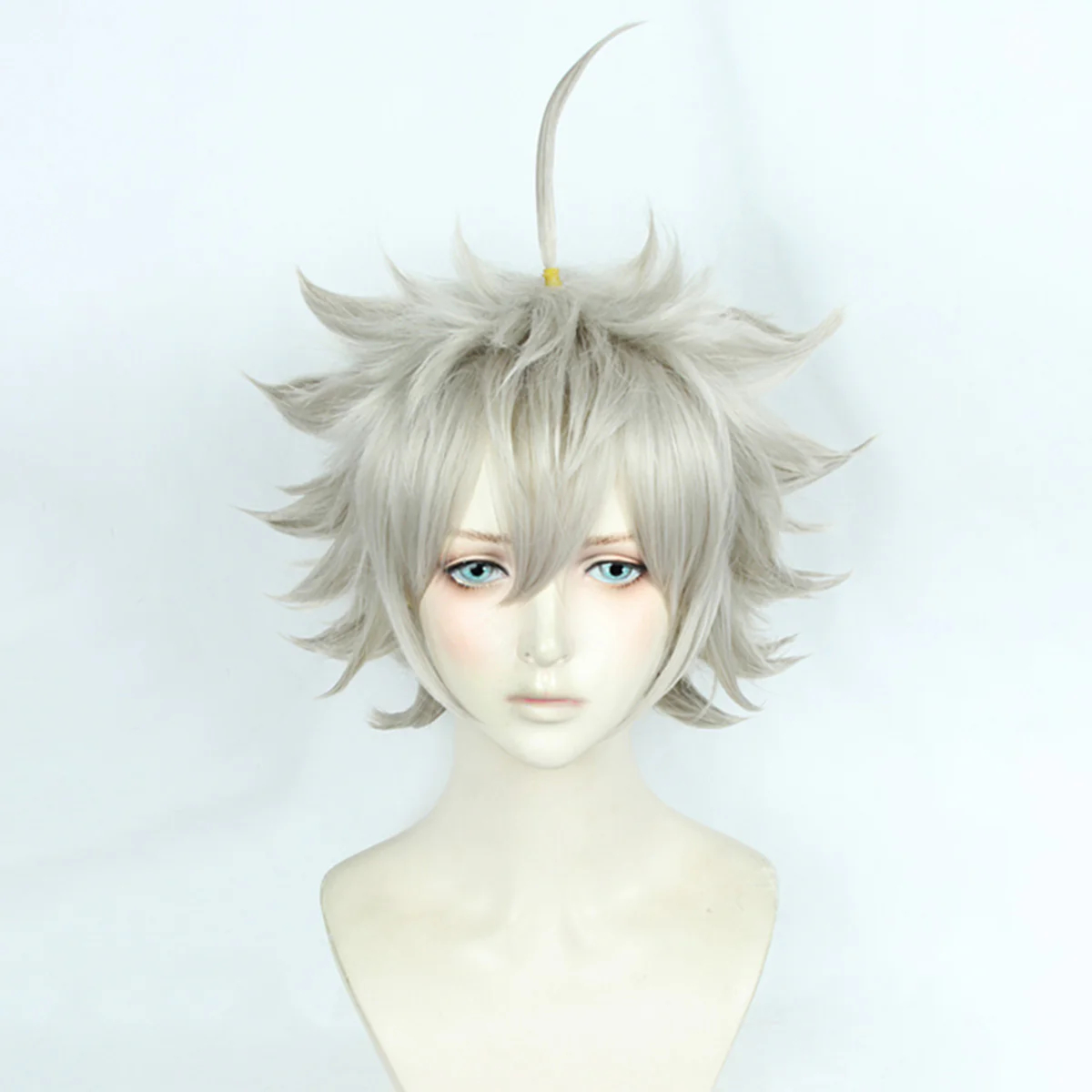 Black Clover Asta Light Yellow Gray Cosplay Wig