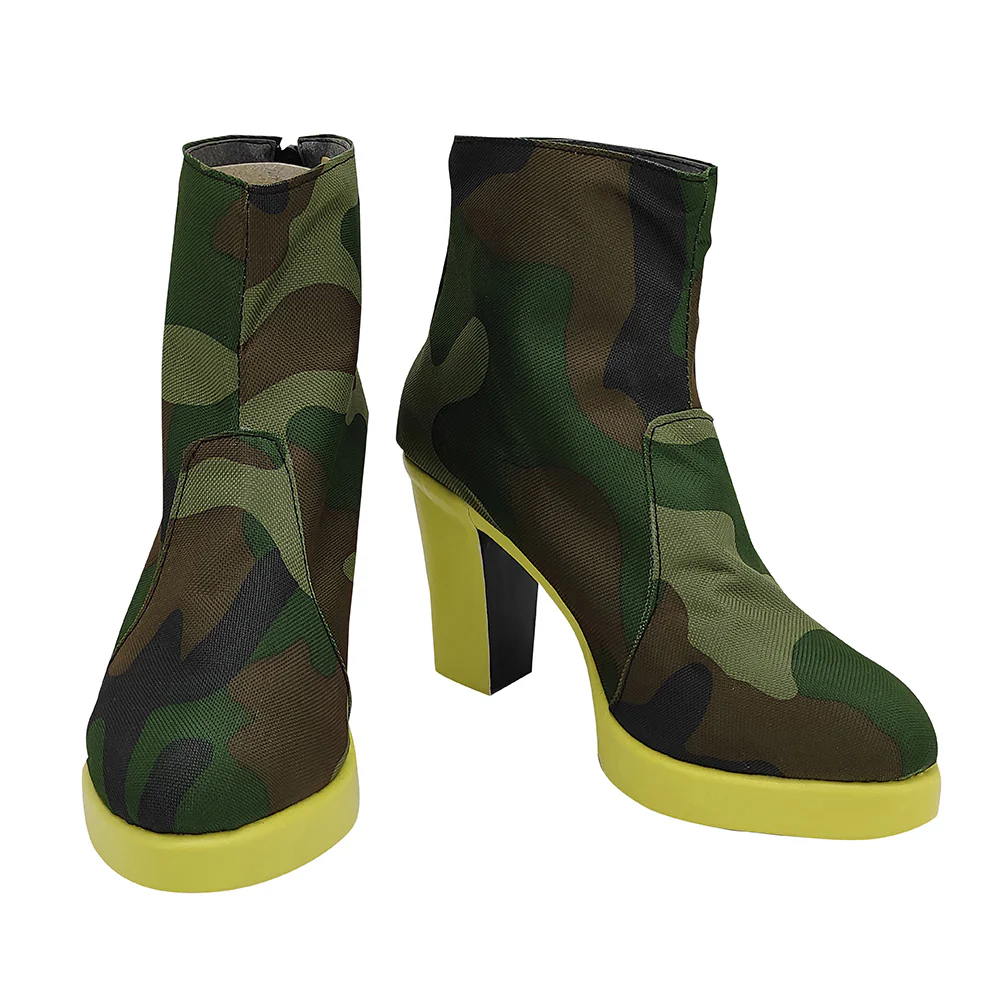 JoJo's Bizarre Adventure: Stone Ocean Jolyne Cujoh 14 Years Green Cosplay Shoes