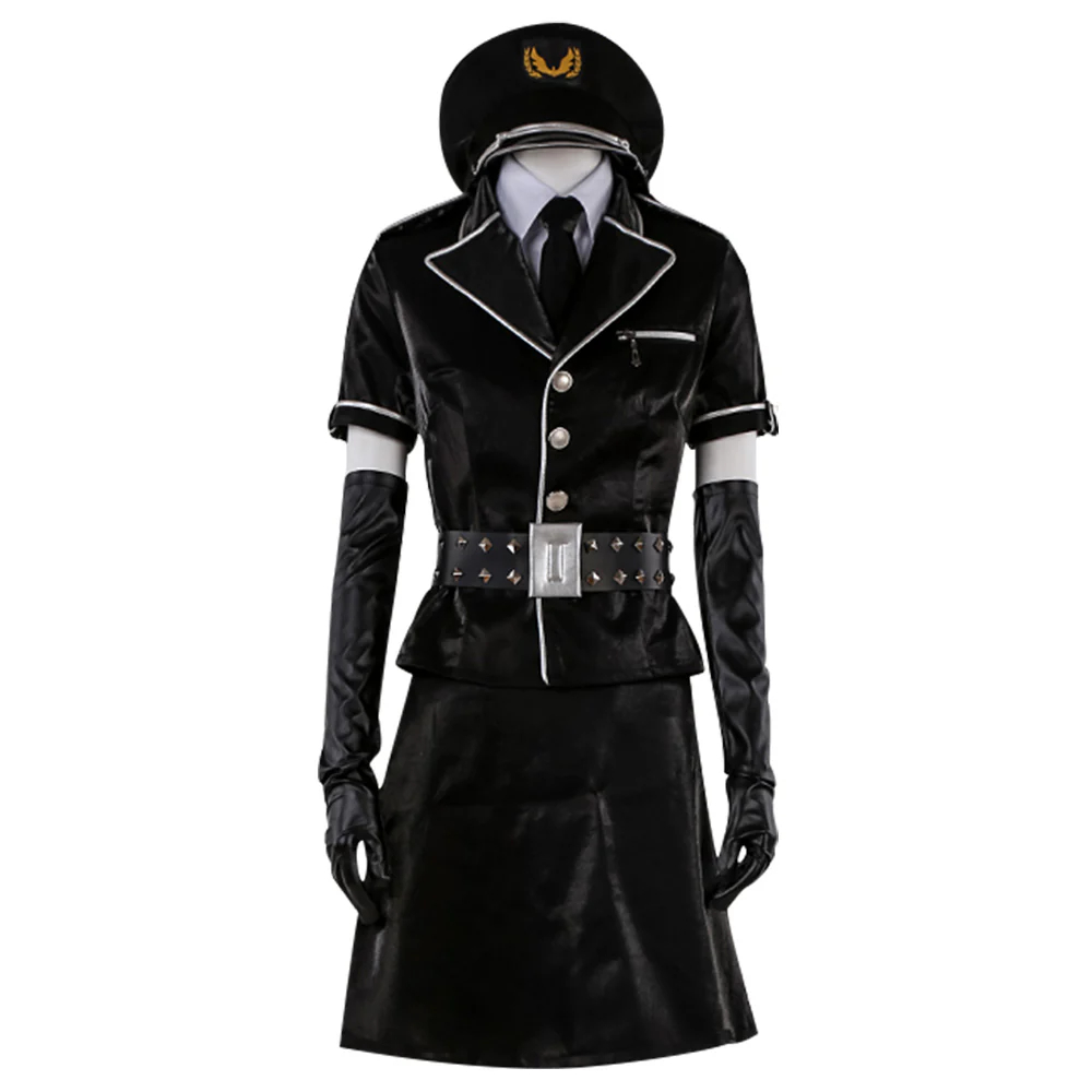 Persona 5: Dancing Star Night Joker Protagonist Akira Kurusu Ren Amamiya Female Punishment Cop Cosplay Costume