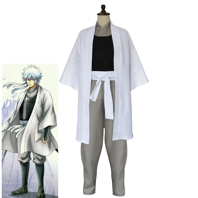 Anime Gintama Gintoki Sakata Fullset Cosplay Costumes