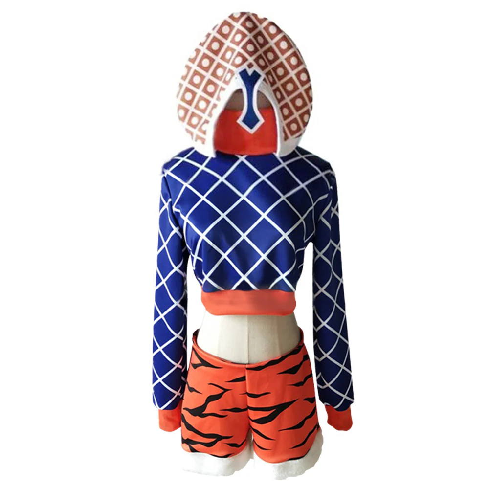 JoJo's Bizarre Adventure: Vento Aureo Golden Wind Guido Mista Female Cosplay Costume