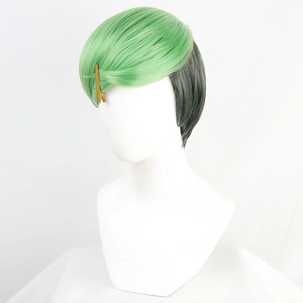 JoJo's Bizarre Adventure: JoJolion Jobin Higashikata Black Green Cosplay Wig