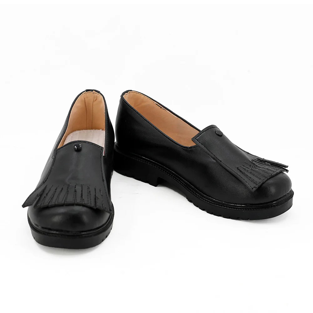 Persona 5 Noir Haru Okumura Black Cosplay Shoes