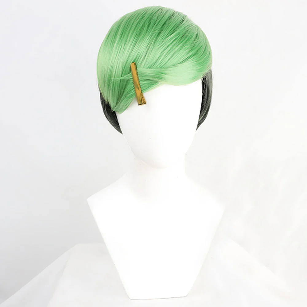 JoJo's Bizarre Adventure: JoJolion Jobin Higashikata Black Green Cosplay Wig