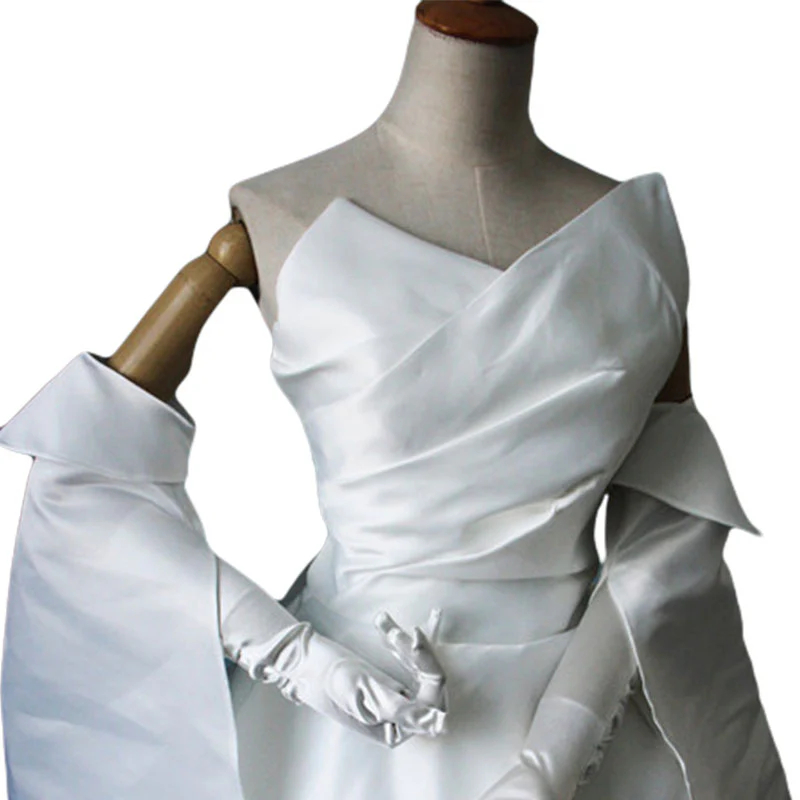 Final Fantasy XV Lunafreya Nox Fleuret Wedding Dress Cosplay Costume