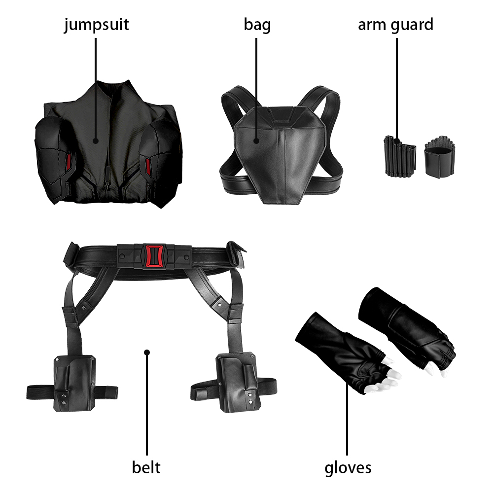 Marvel Movie  Black Widow Natasha Romanoff  White suit Customes Cosplay4530