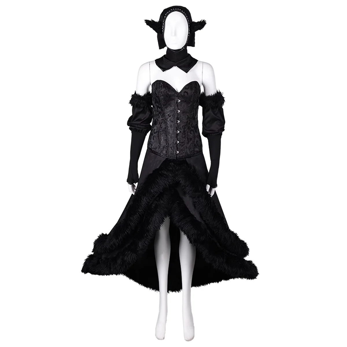 Delicious in Dungeon Marcille Labyrinth Master Black Dress Cosplay Costume