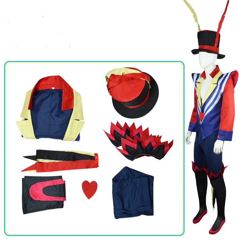 Helluva Boss Ozzie Uniform Suit Cosplay Costume With Accessories