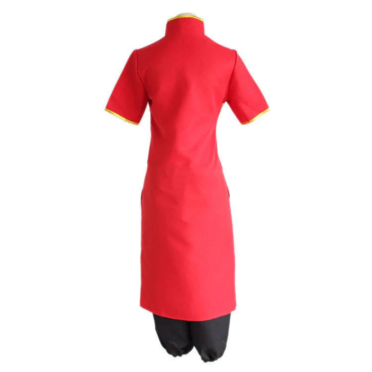 Anime GINTAMA Kagura Red Cheongsam Cosplay Costume