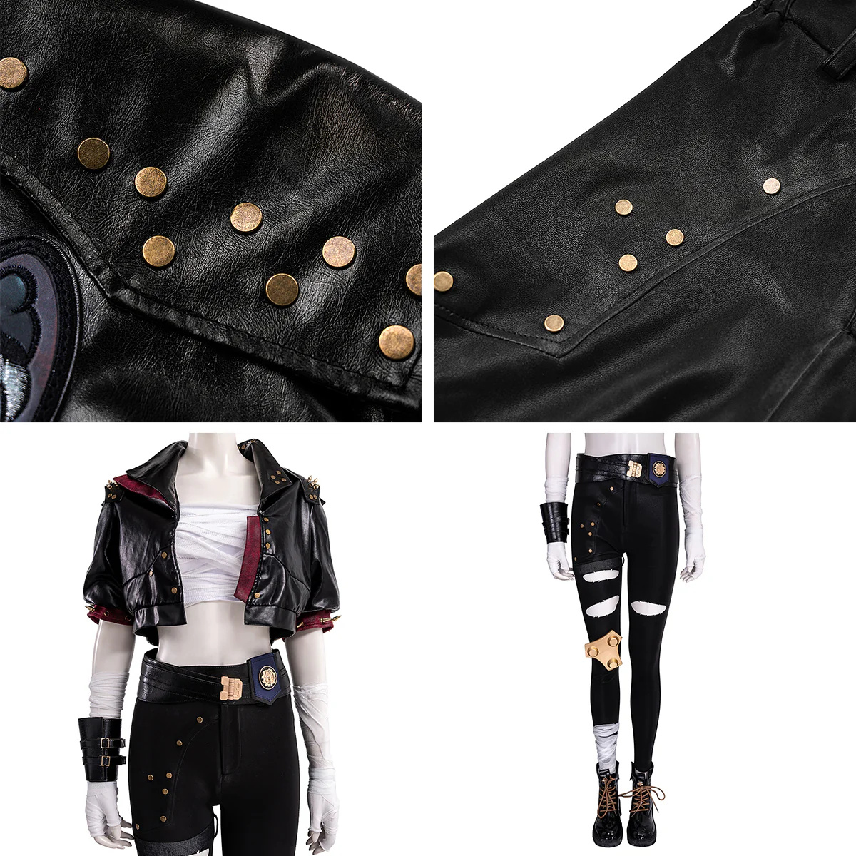 League of Legends LOL Vi Black Cosplay Costume