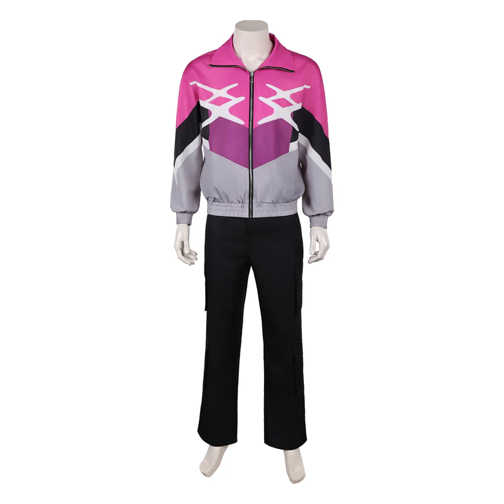 Crime 101 (2026) Ormon Pink Sportswear Set Outfit Men Halloween Carnival Party Cosplay Costume