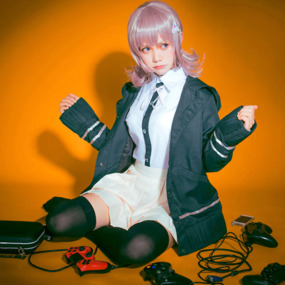 DanganRonpa Dangan Ronpa Chiaki Nanami Halloween Cosplay Costume