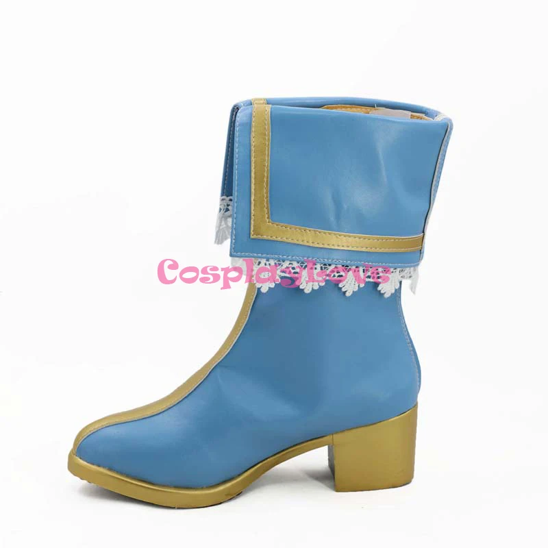 BanG Dream ! Girls Band Party! Hanazono Tae Blue Shoes Cosplay Boots
