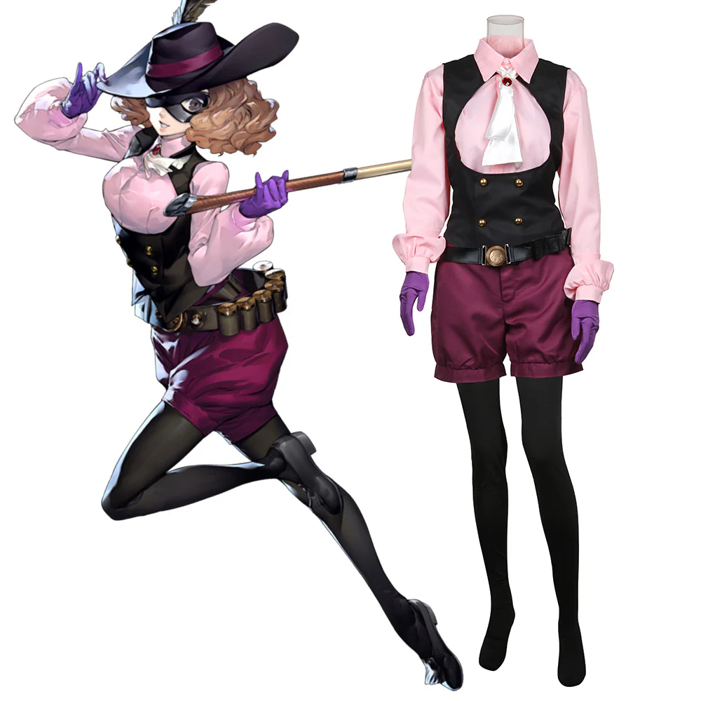 Persona 5 Noir Haru Okumura Cosplay Costume