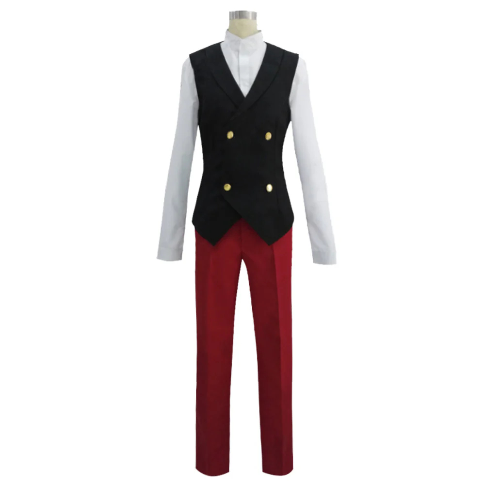 Ace Attorney Gyakuten Saiban Miles Edgeworth Cosplay Costume