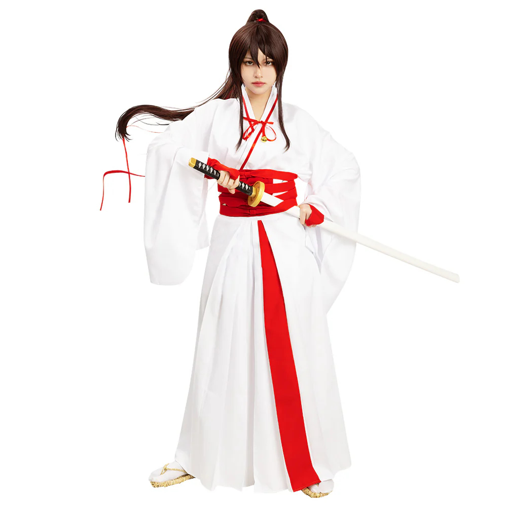 Hell's Paradise Jigokuraku Sagiri Yamada Asaemon White Cosplay Costume