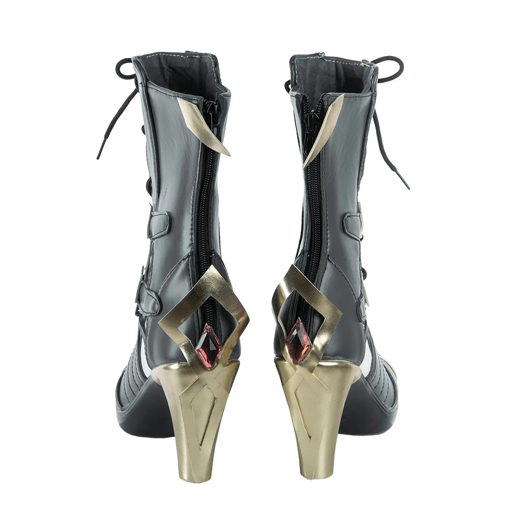 Genshin Impact Fatui Servant Arlecchino Cosplay Shoes