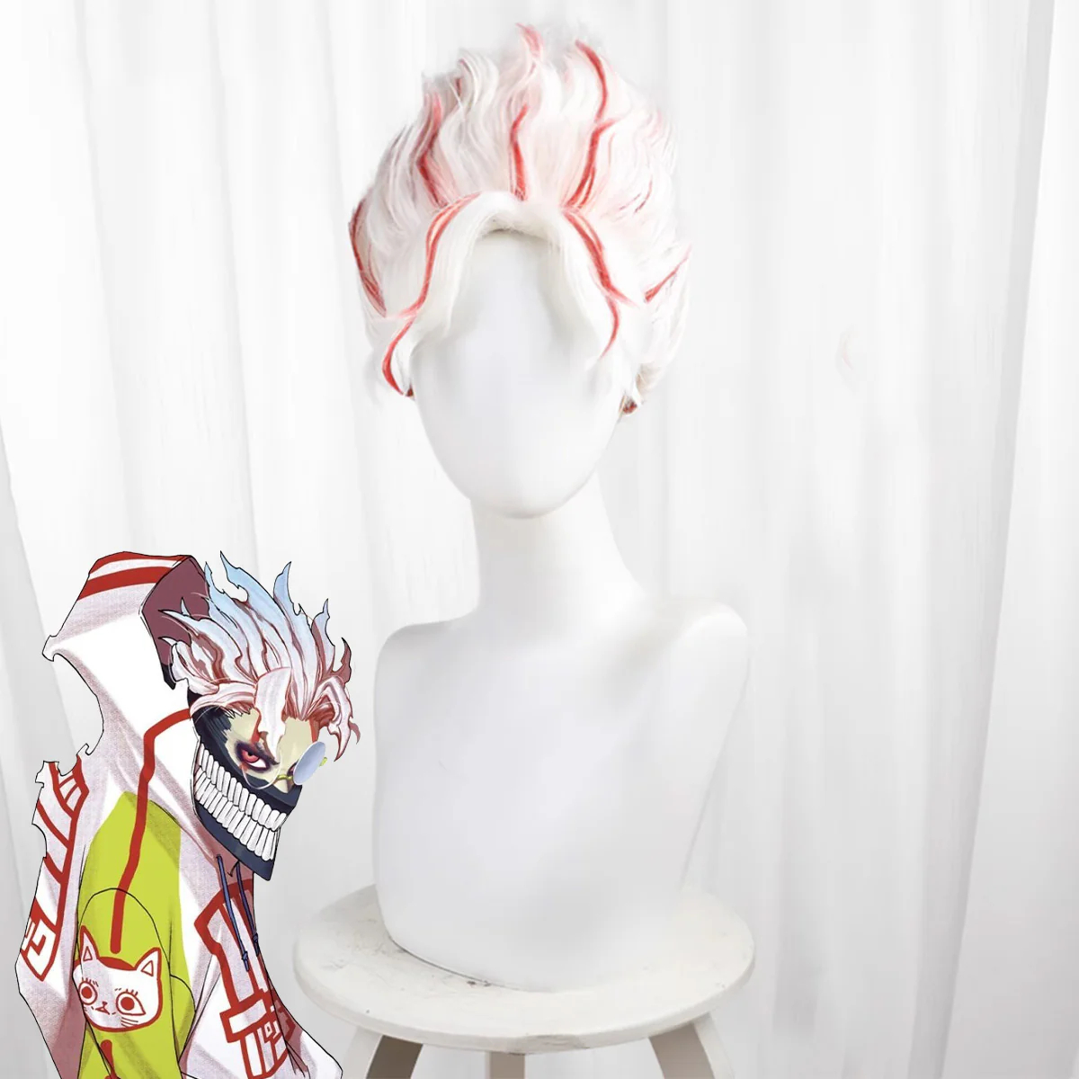 Dandadan Ken Takakura Okarun Unstyled Silver Cosplay Wig