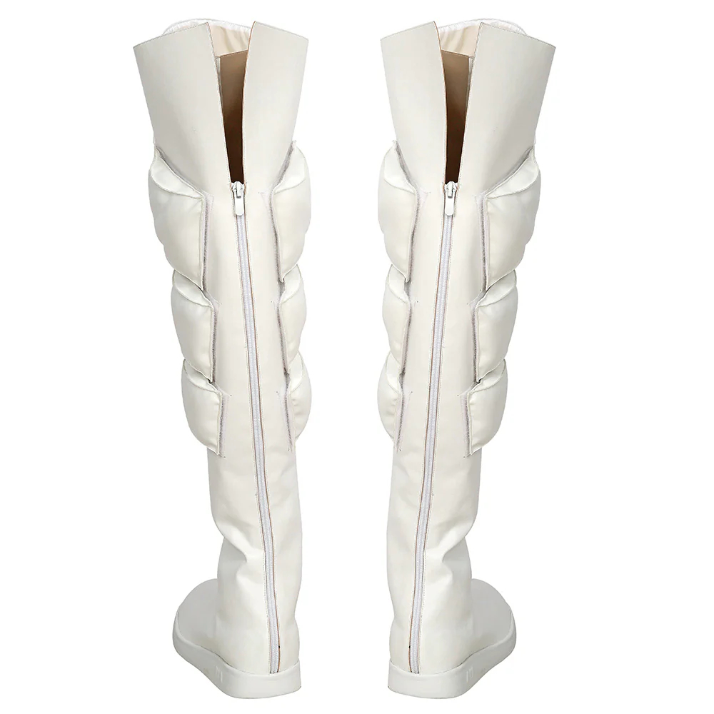 Fire Force Enen No Shouboutai Shou Kusakabe Silver Shoes Cosplay Boots