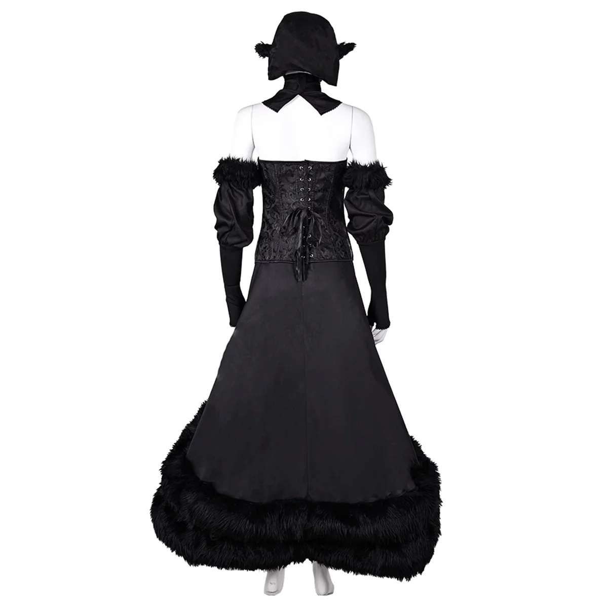 Delicious in Dungeon Marcille Labyrinth Master Black Dress Cosplay Costume