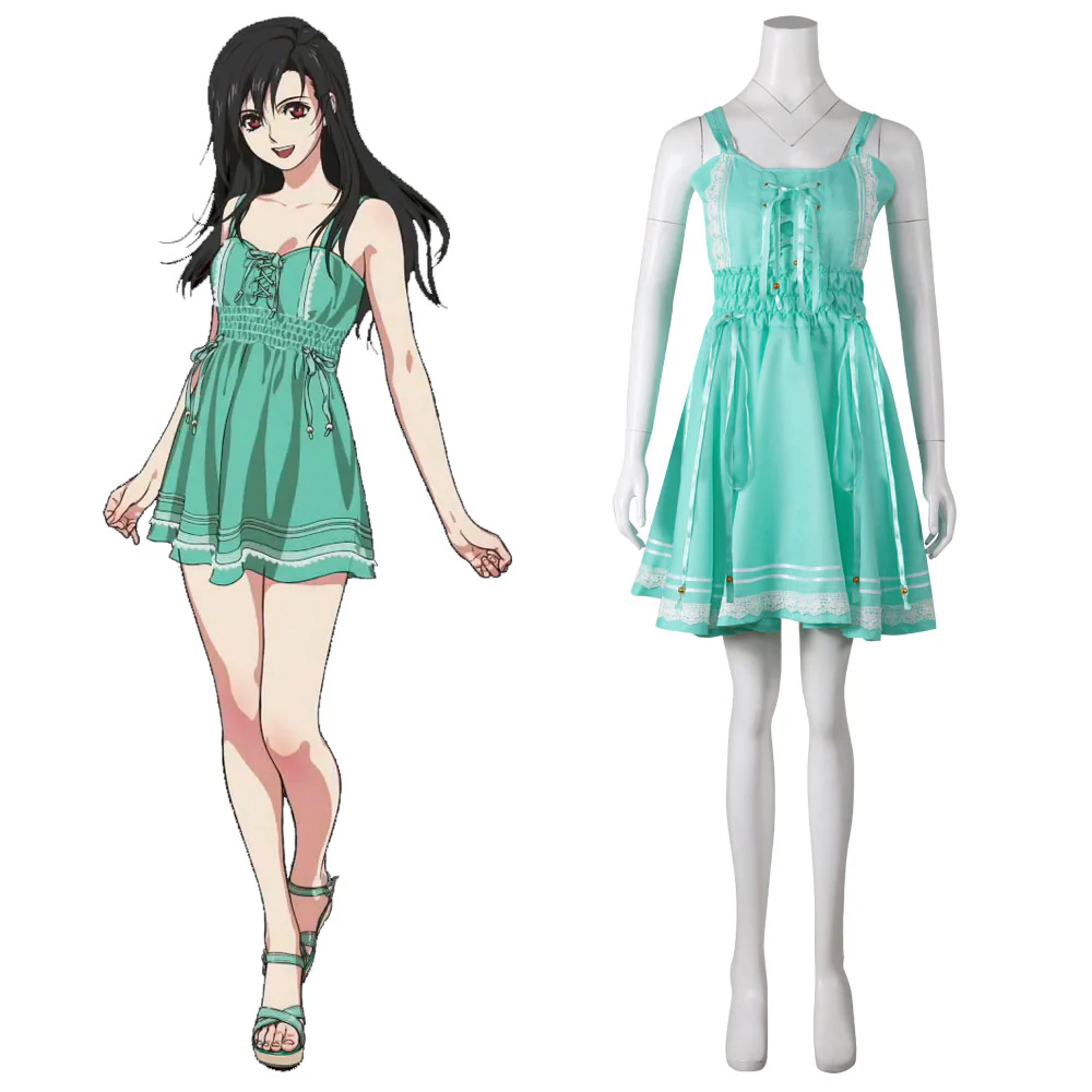 Final Fantasy VII Remake FF7 Tifa Lockhart Young Cosplay Costume