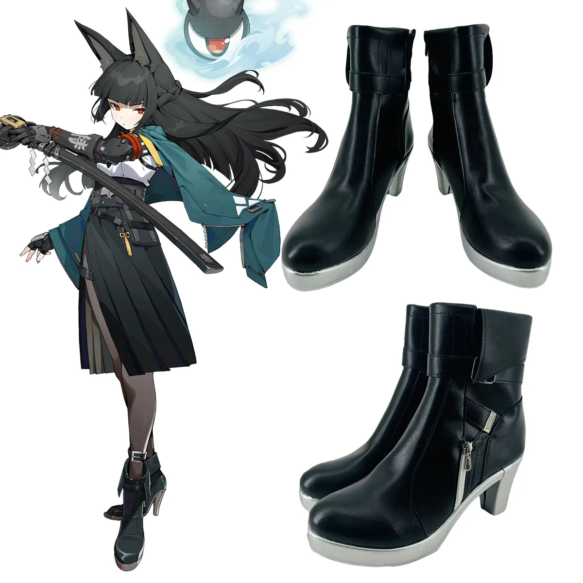 Zenless Zone Zero ZZZ Hoshimi Miyabi Cosplay Shoes