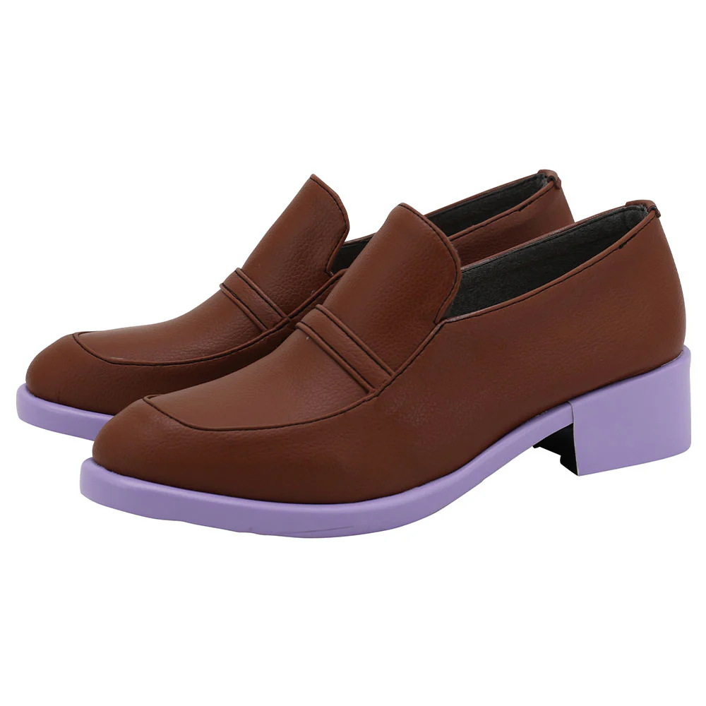 Jojo'S Bizarre Adventure: Unbreakble Diamond Rohan Kishibe Sketch Brown Cosplay Shoes