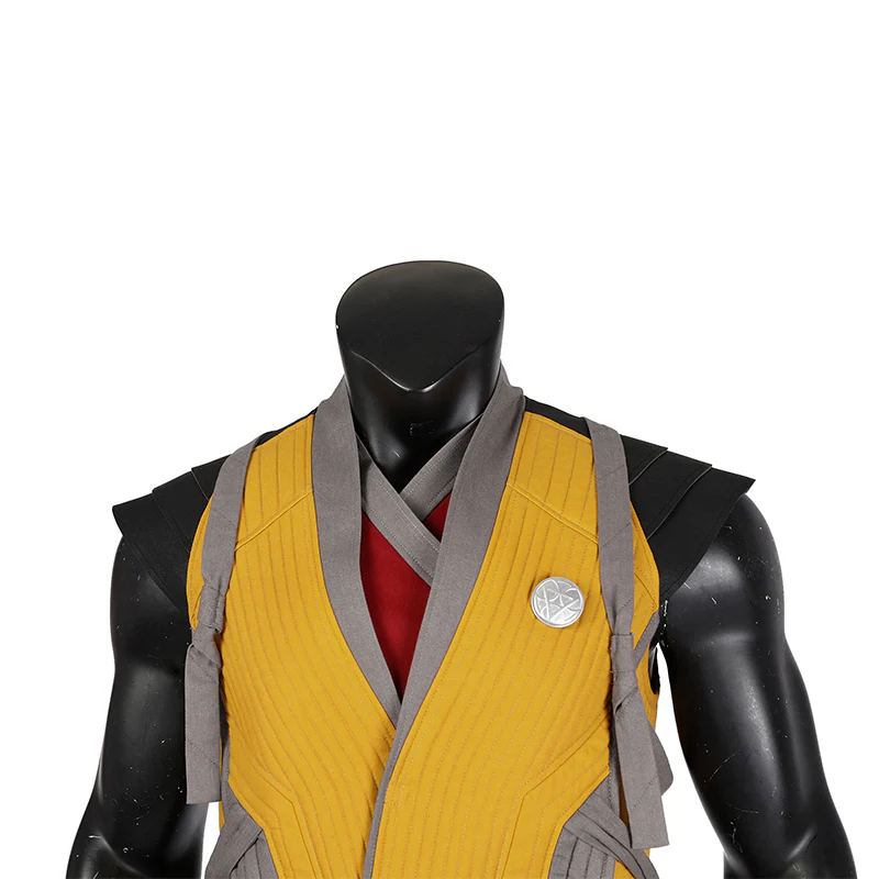 Mortal Kombat Scorpion Top Pants Mask Full Outfits Party Carnival Halloween Cosplay Costume