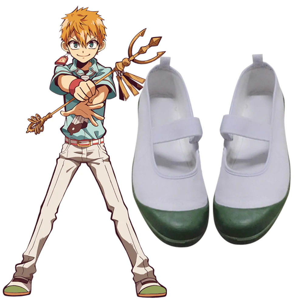 Anime TBHK Toilet-bound Hanako-kun Minamoto Kou Cosplay Shoes
