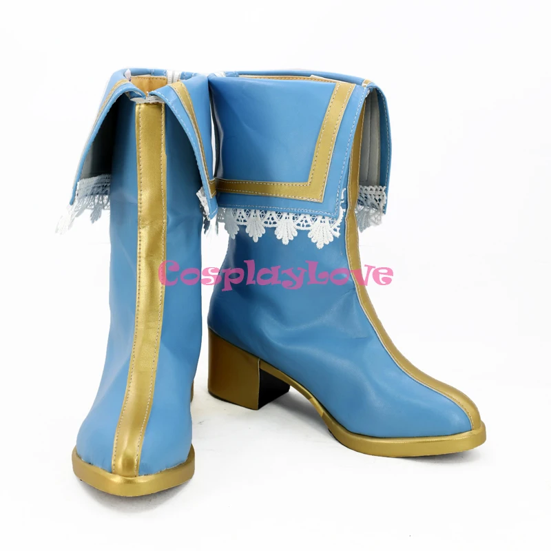 BanG Dream ! Girls Band Party! Hanazono Tae Blue Shoes Cosplay Boots