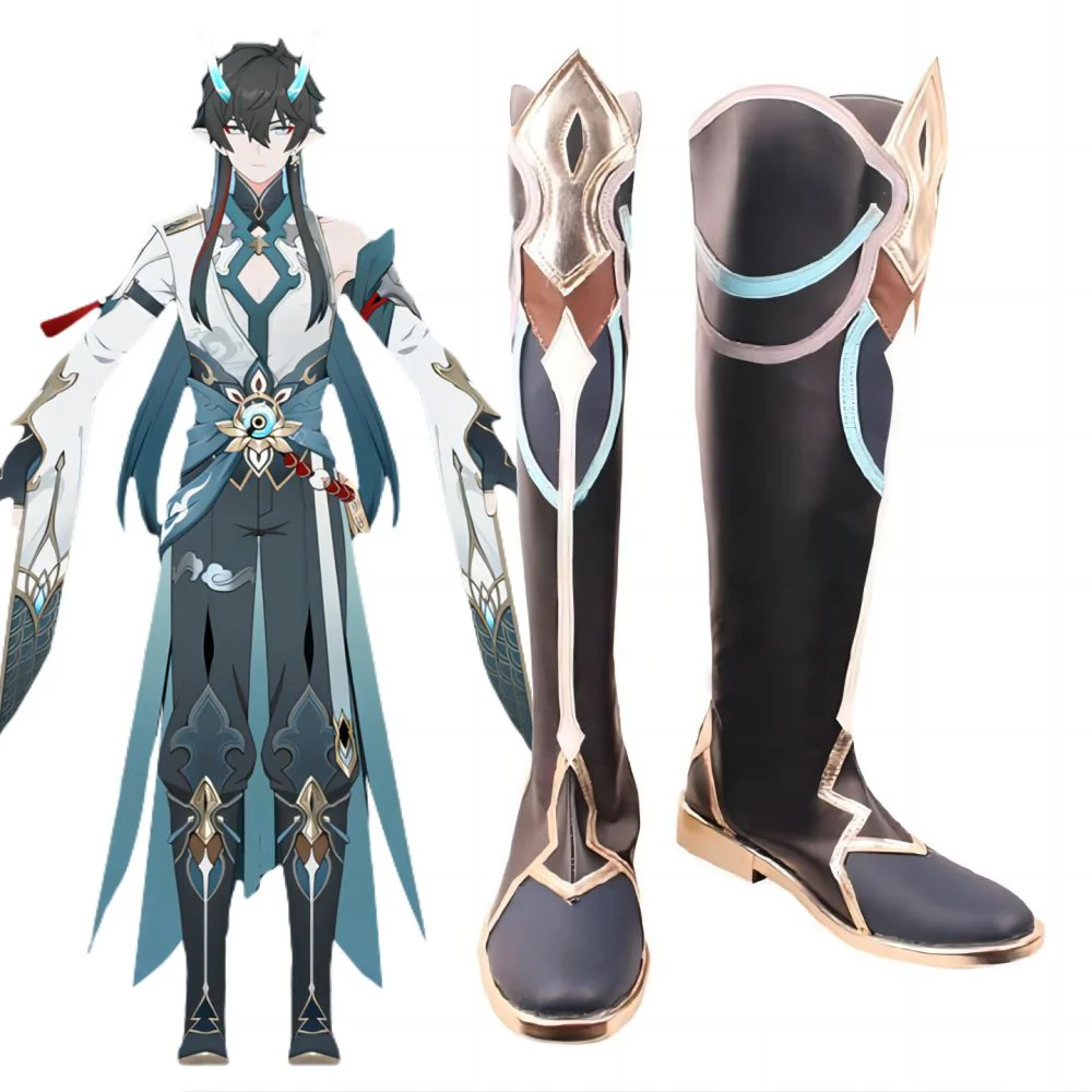 Honkai: Star Rail Dan Heng Imbibitor Lunae Boots Cosplay Shoes